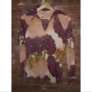 Vintage Van Gough Style Retro Long Sleeve Shirt